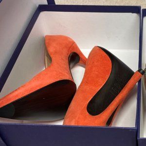 Stuart Weitzman Orange Heels